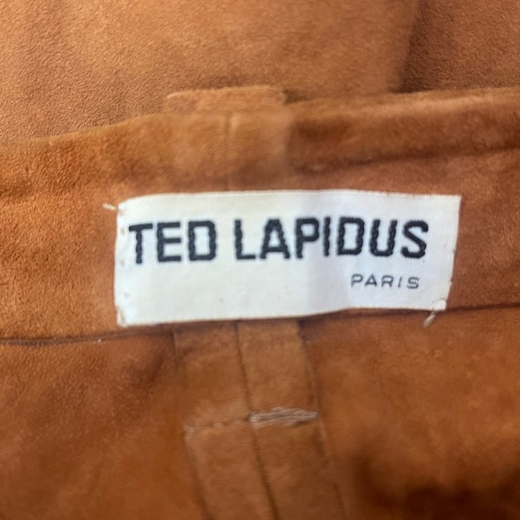 Vintage 1970’s Ted Lapidus Unisex Suede Trench Coat & Matching Flare Pant - Picture 9 of 9